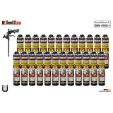 Brandschutzschaum B1 Bauschaum 24 x 750ml Montageschaum Pistolenschaum Pistole