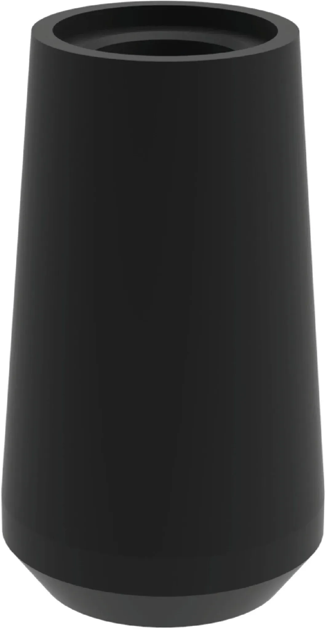 JESSE Stabkerzenhalter - verschiedene Farben - Ø 5 H 8,5 cm / Schwarz