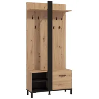 INOSIGN Capitello Dielenschrank 90 x 33 x 191 cm beige