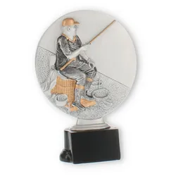 Pokal Angler Resinfigur 15,5cm