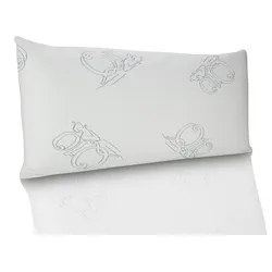 Dormir Dormirpädisches viskoelastisches Kissen , 75x35 , Höhe 11 cm , hautfreundlicher Kissen mit Q10 Enzym , verbesserter Schlafkomfort