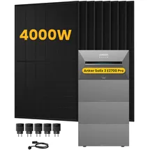 Anker SOLIX Solarbank 3 E2700 Pro 10,8 kWh inkl. 3x BP2700 Erweiterungsakku + 8x 500W Solarmodule + 5x Smart Plug