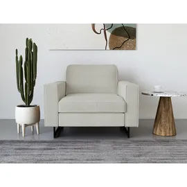 Home Affaire Loveseat Pinto Cord 105 x 85 x 97 cm Beige mit Keder