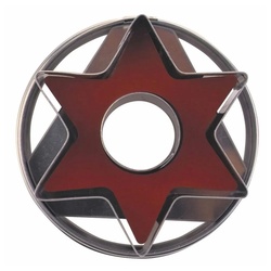 STÄDTER Ausstechform Linzer Stern Ø 4.8 cm Zerlegbar, Edelstahl silberfarben