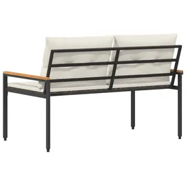 vidaXL Bank Outdoor 2-Seater 116 x 67,5 x 72 cm Cremeweiß