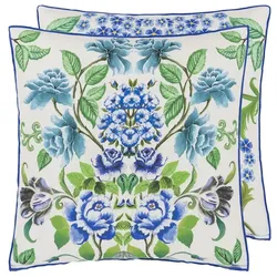 Eleonora Linen Cobalt, Cameo & Fuchsia