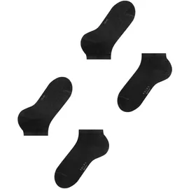 Falke Happy Sneakersocken 2er Pack Schwarz 47-50