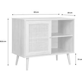 sweeek Sideboard 80 x 65,8 x 39 cm Beige