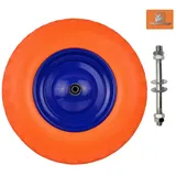 GEKO Schubkarrenrad Polyurethan 4.00-8 PU orange G71024