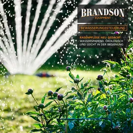 Brandson Bewässerungssteuerung - Bewässerungsuhr - Wasserzeitschaltuhr - Bewässerungssystem - Bewässerungsprogramm Dauer 1 bis 120 Min.-Zyklus 1-72