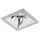 Brumberg Einbauleuchte 1 LED quadratisch Aluminium