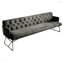 KAWOLA Sitzbank CHARME Velvet Grau 246 x 85 x 68 cm