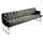 KAWOLA Sitzbank CHARME Velvet Grau 246 x 85 x 68 cm