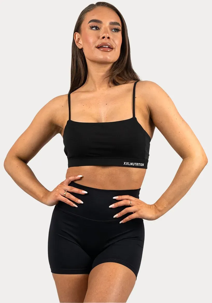 XXL Sportswear - Bandeau Sports Bra  -  Black