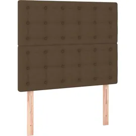 vidaXL Boxspringbett 100 x 200 cm Dunkelbraun