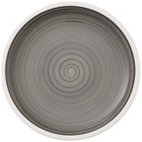 Villeroy & Boch Villeroy und Boch Manufacture Gris Brotteller 16 cm, Premium Porzellan, Grau