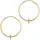 Elli Creolen Blume gold 925 Sterling Silber onesize