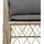 vidaXL 3-tlg. Bistro-Set mit Kissen Beigemischung Poly Rattan