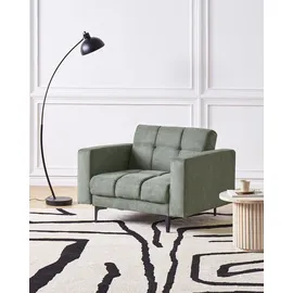 Beliani Sessel ALNES Stoff 72 x 71 x 70 cm Dunkelgrün mit verstellbarer Rückenlehne