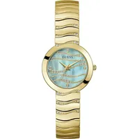 GUESS Damen Uhr Armbanduhr Laguna GW0871L2 Edelstahl gold