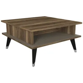 moebel17 Couchtisch Logan Walnuss grau