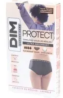 DIM Protect Culotte de règles Lavable - Boxer Coton bio Flux Abondant 36/38 Menstruelle