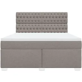 vidaXL Boxspringbett 180 x 200 cm Taupe