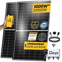 EPP.Solar® 1000W Balkonkraftwerk: Neu Generation 800W Deye WIFI Wechselrichter, Upgrade-fähig & Relais inklusive!, Maximale Leistung (Ohne Mounting)