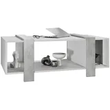 Vladon Couchtisch, Hellgrau, Holzwerkstoff, 110.5x42x56.5 cm, Wohnzimmer, Wohnzimmertische, Couchtische