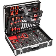 VIGOR Werkzeugkoffer universal 143-tlg. Schwarz