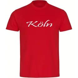 multifanshop Kinder T-Shirt - Köln - Schriftzug - Druck weiß - Kind
