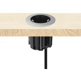 Kalb Material Für Möbel Einbausteckdose 230V Schwarz 2 St.