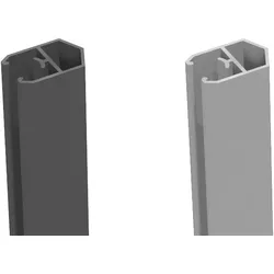 BPC Abschlussprofile - Anthrazitgrau, Silbergrau - 180 cm - aus Aluminium
