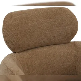 Mendler 6er-Set Esszimmerstuhl HWC-O77, Küchenstuhl Stuhl, drehbar Auto-Return, Stoff (310g/m2) Chenille Öko-Tex ~ hellbraun