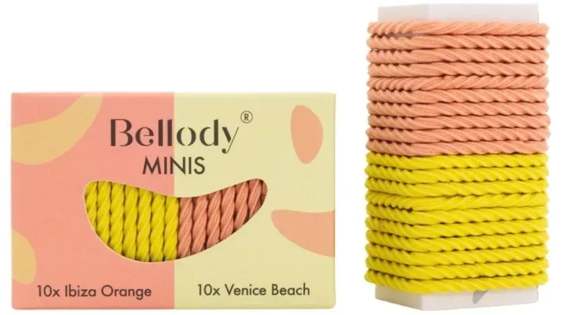 Bellody Mini Haargummis (20 Stück - Orange & Gelb - Mischpaket)