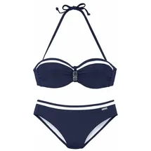 LASCANA Bügel-Bandeau-Bikini Damen marine Gr.38 Cup C