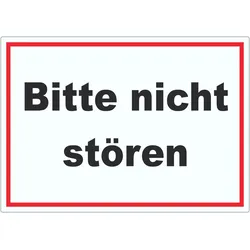 Bitte nicht stören Aufkleber A1 (594x841mm)