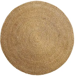 Bloomingville - Naturfaser Teppich Ø 200 cm, Seegras