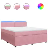 vidaXL Boxspringbett 180 x 200 cm Rosa