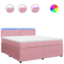 vidaXL Boxspringbett 180 x 200 cm Rosa