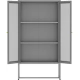 [en.casa] Sund Aktenschrank 150 x 80 x 40 cm Grau