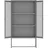 [en.casa] Büroschrank Sund Metall 150x80x40 cm Grau [en.casa]