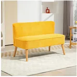 Homcom Sofa Holz, Stoff, Schaumstoff