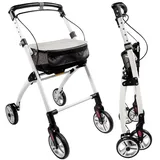 Lösch Reha Rollator schmal für Wohnung & Innenbereich Weiß