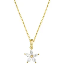 Hey Happiness Kette mit Anhänger Gänseblümchen Gold