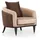 JVmoebel Clubsessel Beiger Leder 94 x 74 x 80 cm Braun