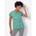 Sieh an! Kurzarm-Shirt in grün-ecru-geringelt | Gr.: 48