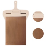 Kingbar Sliding Pizza Peel, Pala Pizza Scorrevole Aus Kunststoff, Der Pizza Perfekt überträgt, Pizzaschieber Mit Griff, Antihaft, Schiebe Pizzaschieber, Verschiebbare Pizzaschaufel, 30x58cm