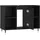 vidaXL Badschrank Schwarz 80x33x60 cm Holzwerkstoff