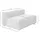 KAWOLA Sessel MIA Cord 72 x 71 x 70 cm Braun mit Kissen